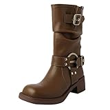 Radschuhe für Mädchen, einfarbig, flach, mit Schuhen, Eigenschaften: Stiefel für Damen, braun,...