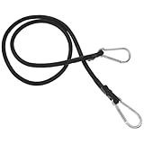 YARNOW 1m Elastisches Bündelseil mit Karabiner Motorrad Gepäckgurt aus Hochfestem Polyester...