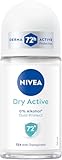 NIVEA Dry Active Deo Roll-On, Antitranspirant Roller mit 72h Schutz und antibakterieller Dual...
