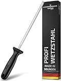 SCHWERTKRONE® Wetzstahl für Messer [MADE IN SOLINGEN - GERMANY] - Messerschärfer Stab - Wetzstab...