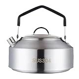 Kznifmk Camping-Kaffeemaschine, Geschirr, Picknick-Set, Campingkocher, Reisekocher, 1000 ml