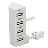 USB 2.0-Hub, Stabiler und Plug-and-Play-leichter 4-Port-USB-Splitter für One S-Konsole