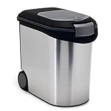 Curver Futter-Container 12kg I 35L, schwarz/Silber, 28 x 50 x 43 cm