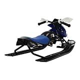 HOARLICN Schneeschlitten, Kinderschlitten Lenkschlitten Skischlitten Mit Bremsen Snowracer Schlitten...