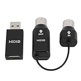 Sorandy Kabelloser -MIDI-Adapter, Professioneller MIDI-zu-USB-Controller mit Geringer Latenz für...