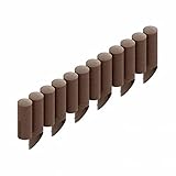 Cellfast Standard Gartenpalisade Rasenkante Palisade Beetumrandung (6,9m, Braun)
