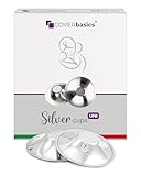 COVERbasics Silver Cups - Silberhütchen Stillen bei wunden Brustwarzen - Stillhütchen Silber - 2...