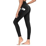 TNNZEET Leggings Damen High Waist mit Taschen Blickdicht Bauchweg Hosen Weiche Elastische Yogahose...