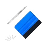 Rakelset Zum Folieren, 7 Stück Folien Werkzeug Vinylfolienset Mit 1 Filzheber, 1 Klinge, 5 Klingen,...