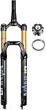 CUCKQUIC MTB-Federgabel mit Luftfederung, konisch, 1 1/8'-Rohr, mit Dämpfung, für 26', 27,5' und...