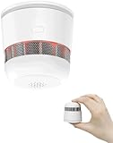 VisorTech Rauchmelder 10Jahre: Mini-Rauchwarnmelder, 85 dB Feueralarm, 10 Jahre Batterie, EN 1460...