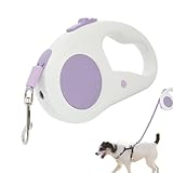 Sghtil Einziehbare Hundeleine - 5 m Teleskopleine mit LED-Beleuchtung,Traktor Hundeband Für Auslauf...