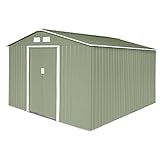 HATTORO S300 Metall Gerätehaus XXXL 277x319x192cm Geräteschuppen Garten Schuppen Gartenhaus...