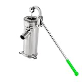 TONFEION Wasserpumpe Edelstahl, Wasserhandpumpe Handpumpe Wasser Schwengelpumpe Gartenpumpe...