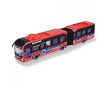 Dickie Toys - Spielzeug-Bus Volvo (rot) – lenkbarer City Bus (40 cm) zum Spielen für Kinder ab 3...