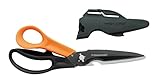 Fiskars Mehrzweckschere mit trennbaren Klingen, Inkl. Schutzhülle mit Scherenschärfer, Länge 23...