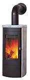HARK Kaminofen/Dauerbrandofen, Tiamo EX, 6 KW, Graphit/Naturstein