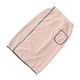 SHOWERORO Herren Badetuch Hoch Tragbar Baderock Korallenvlies Dicke Absorption Bequeme Elastische...