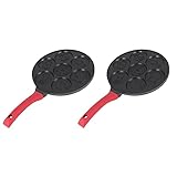 Youbones 2X Pfannkuchen Hersteller - Antihaft Pfannkuchen Pfanne Grill Pfanne Mini Crepe Maker 7...