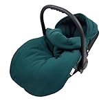 BabyLux Fußsack 90cm für Babyschale, Kinderwagen & Buggy, ideal für Frühling, Sommer Herbst &,...