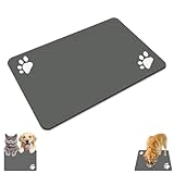 60x40cm Haustiere Unterlage Futterunterlage Hund rutschfest Saugfähige Schnelltrocknende Silikon...
