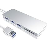 USB Hub 3.0 mit Cardreader externes Kartenlesegerät - 3 Port Datenhub - kompatibel mit Windows +...