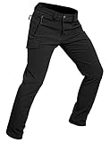 Wespornow Herren Wanderhose Wasserdicht Softshellhose Outdoorhose Thermohose Winddichte Skihose Warm...