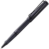 Lamy safari steel black Tintenroller – zeitlos klassicher Stift mit ergonomischem Griff &...