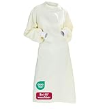 Clinotest Schutzkittel mit Strickbündchen – Kittel aus 50% Baumwolle & 50% Polyester –...