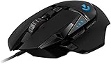 Logitech G502 HERO High-Performance Gaming-Maus mit HERO 25K DPI optischem Sensor, RGB-Beleuchtung,...