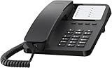 Gigaset DESK 400 - Schnurgebundenes Telefon mit elastischem Kabel - Platz für 10 Kurzwahleinträge...