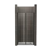 Duschtür STELLA 91x180 cm Nischentür Verstellbereich von 91-94 cm, Höhe: 180 cm, Dusche aus 6 mm...