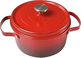 HOUSLUX Plus Kochtopf groß 24cm, Fleischtopf Induktion 3.8 L, für Küche Backen Schmoren...