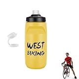 PUCHEN Fahrradflasche,Radfahren Fahrrad Wasserflasche | Auslaufsichere 750-ml-Sportreiseflasche,...
