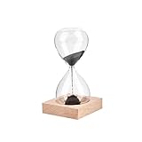 Holzfuß Magnet Handwerk Sanduhr mundgeblasene Sanduhr Geschenk Schreibtisch Home Deko