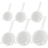 Küchensieb Kunststoff, 6 Stück Küchensiebs Plastik Set Küchensieb mit Rutschfesten Griffen...