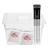 lyrlody Sous-Vide-Behälter, 11 L, Faltbares Design, mit Deckel für Sous-Vide-Garen, Ideal für...