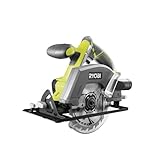 RYOBI 18 V ONE+ Akku-Handkreissäge R18CSP-0 (Sägeblatt-Ø 150 mm, Schnitttiefe 90°/45° 45/32 mm,...