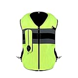 YXYECEIPENO Motorrad-Airbag-Weste Reiten Reflektierende Weste Wiederverwendbarer, Mechanischer...