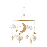 Baby Mobile für Wiege | Babybett Hänge Spielzeug - Dekoratives Böhmisches Mobile Für 0-3 Jahre...