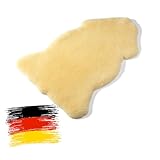 Hofbrucker Baby-Lammfell Naturform/Lammfellauflage Premium Qualität/medizinisches Baby-Fell...