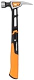 Fiskars Klauenhammer IsoCore M zum Einschlagen der Nägel, Länge: 34 cm, Gewicht: 0,82 kg,...