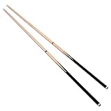 Nexos Trading 2er Set Queues für Billard Snooker Pool aus Holz je 2 teilig ca. 146cm (57 Zoll) mit...