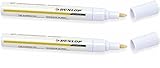 Set: 2 BZW 4 Stück Dunlop Reifenmarkierstift, weiß Reifenmarker 4,5 ml, Auto, Fahrrad, Motorrad (2...