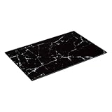 Glasschneidebrett 30x20cm schwarz marmoreffekt - 5 five simply smart