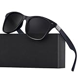 wearPro Polarisierte-Eckig-Sonnenbrille-für-Herren-Damen UV400-Schutz Polarisiert Sonnenbrillen...