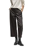 Street One Damen 3717161 Culotte mit Fishbone Muster, Darkest Brown, 40W x 26L