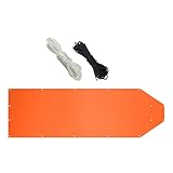 Gralara Wildschlitten Tragbarer Ziehschlitten Wildtransport Schlitten HDPE Reißfest mit Seil für...