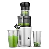 AMZCHEF Ganzfrucht Entsafter - 80MM große Öffnung Slow Juicer - Entsafter Gemüse und Obst...