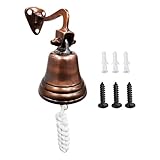 ARSUK Schiffsglocke 3 Zoll - Laut & Klar - Vintage Glocke zum Aufhängen für Tür, Garten, Boot,...